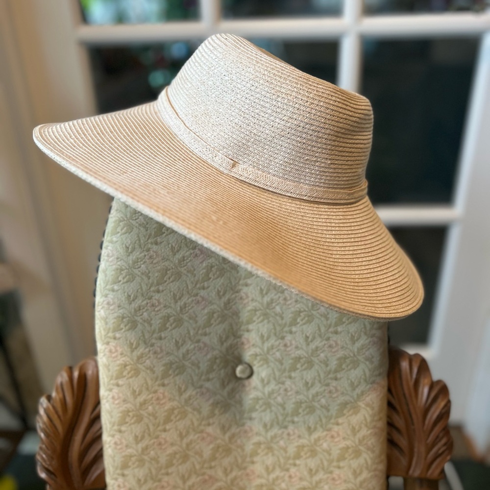 Bijoux Terner Packable Natural Color Wide-Brim Hat